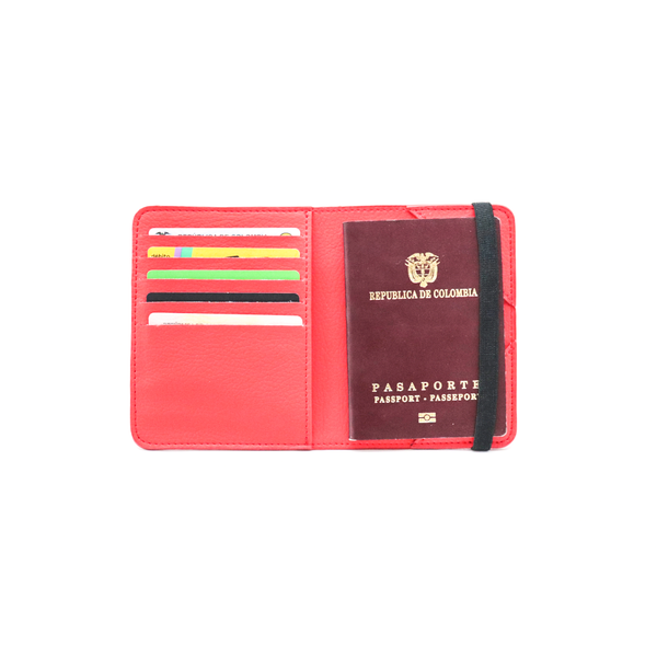 Porta pasaportes / Rojo