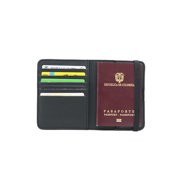 Porta pasaportes / Negro