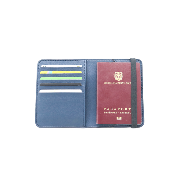 Porta pasaportes / Azul