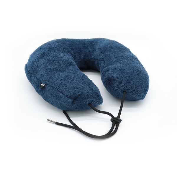 Almohada viajera rellenable / Azul
