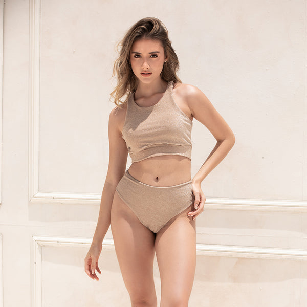 Vestido De Baño / Fantasía café